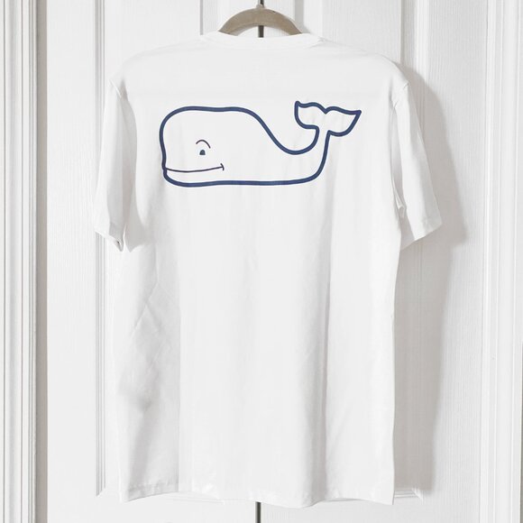 NWOT Vineyard Vines Mens Whale Logo White Short-Sleeve Harbor Performance Tee XS - Picture 5 of 8
